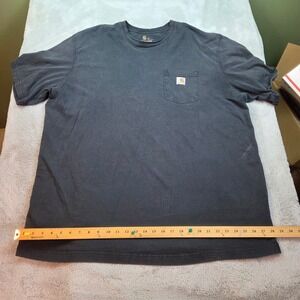 Carhartt Tee Men 3XL K87 Original Fit Heavyweight Short Sleeve Black 100% Cotton
